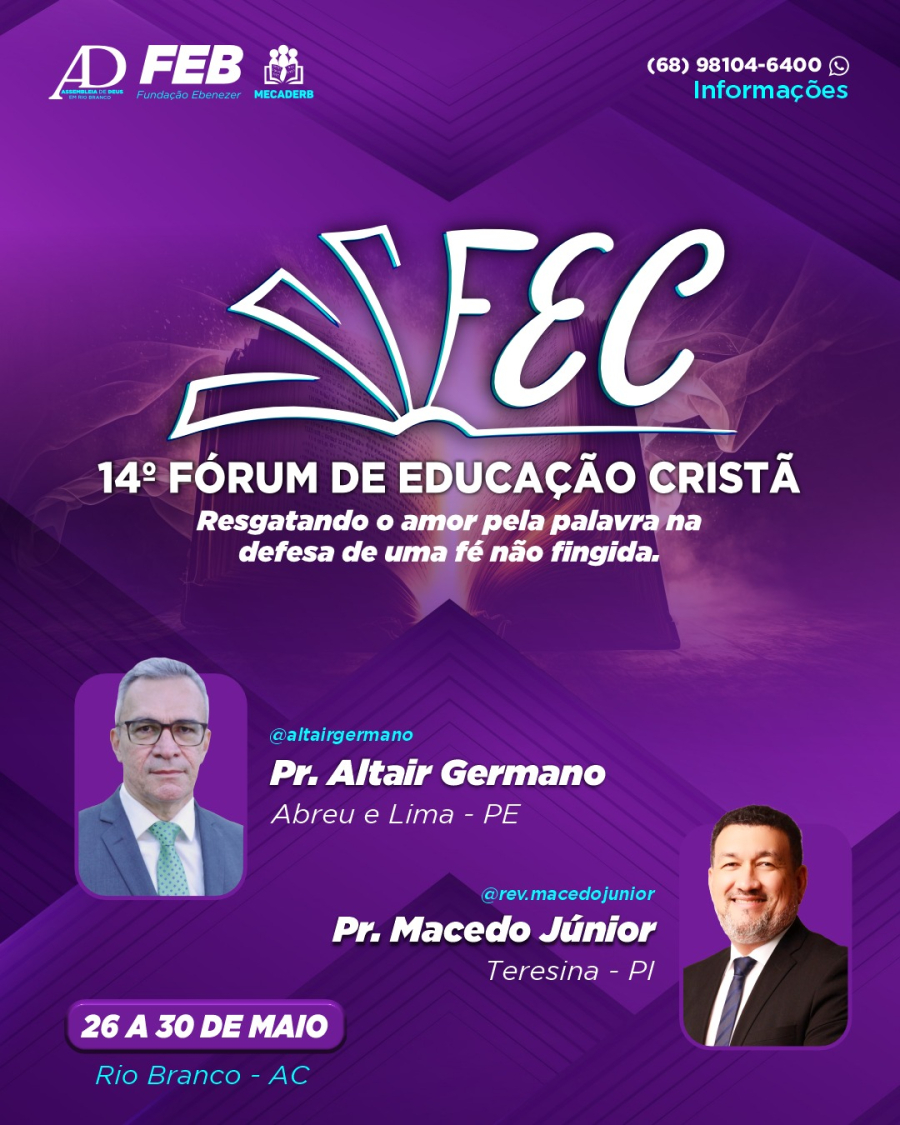 Fórum de Educação Cristã: uma imersão teológica para o crescimento espiritual