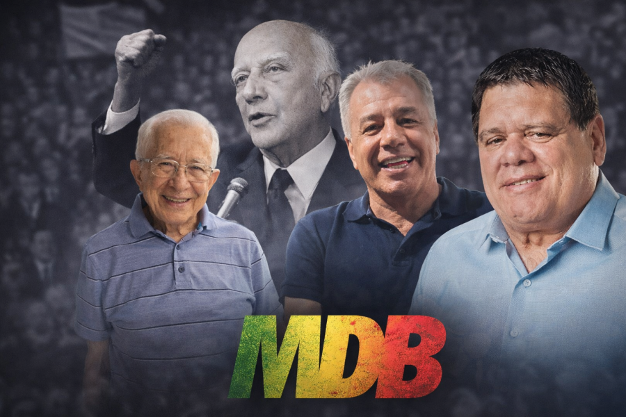 Cabeças Brancas, militantes e simpatizantes comemoram aniversário de 60 anos do MDB na Mesa Azul