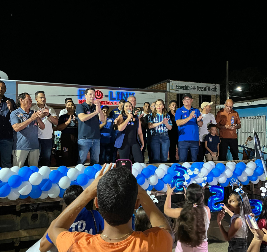 Manoel Urbano é tomada por multidão na inauguração do comitê de Tanízio Sá, que busca reeleição 