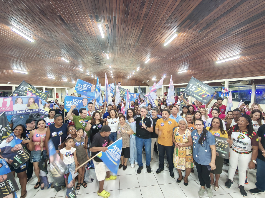 Encontro na AABB organizado pelo pastor Denilson reúne apoiadores e fortalece aliança entre Marcus Alexandre, Ney Amorim e Mailza Assis
